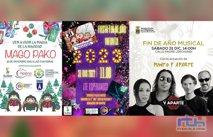 Comercio, Fiestas y Acitur animan la despedida del año en Chipiona