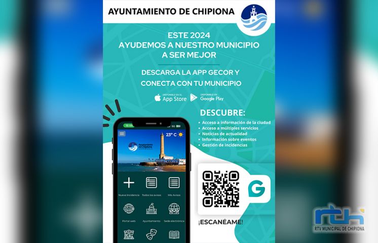 El Ayuntamiento de Chipiona lanza GECOR, la nueva APP municipal para comunicarse de forma cercana e inmediata con la ciudadanía