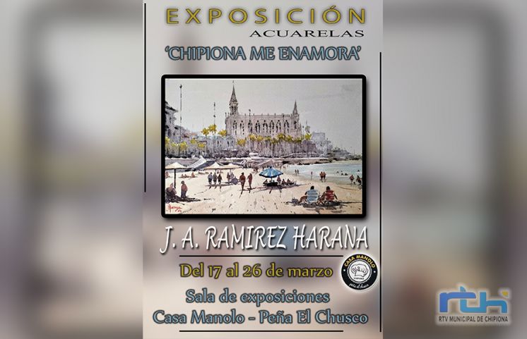 Antonio Ramírez Harana presenta en la sala Espacio Vacío su exposición de acuarelas ‘Chipiona me enamora’