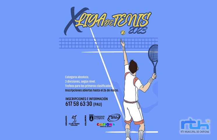 Abiertas las inscripciones para la Liga de Tenis de Chipiona de este año 2023