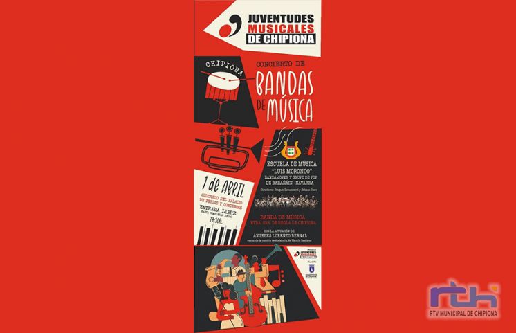Juventudes Musicales de Chipiona organiza para el 1 de abril un concierto de bandas de música