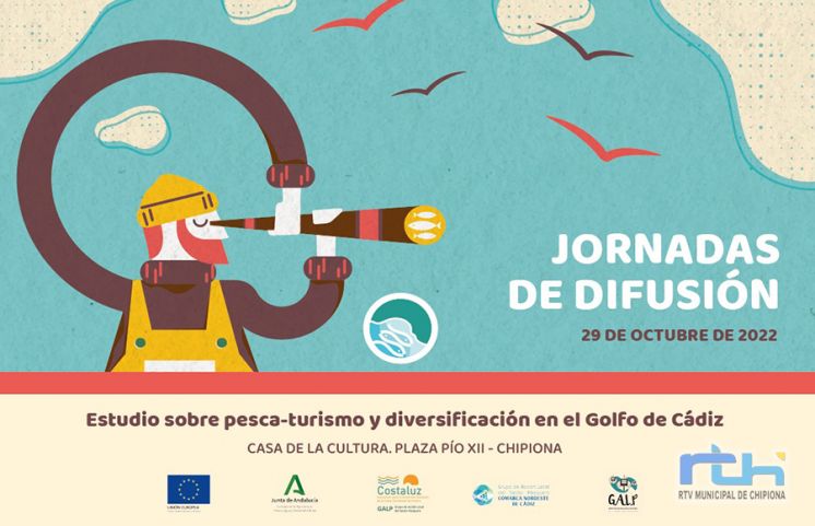 El próximo sábado se celebra en Chipiona una jornada de difusión sobre ‘Pesca, Turismo y Diversificación en el Golfo de Cádiz’ que imparte el GALP