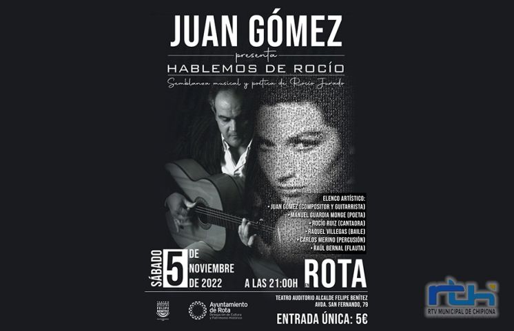 Juan Gómez presenta el sábado en el teatro auditorio Alcalde Felipe Benítez de Rota su espectáculo ‘Hablemos de Rocío’