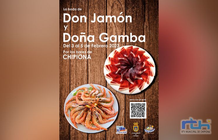 Chipiona acoge del 3 al 5 de febrero la II edición de ‘La boda de Don Jamón y Doña Gamba’