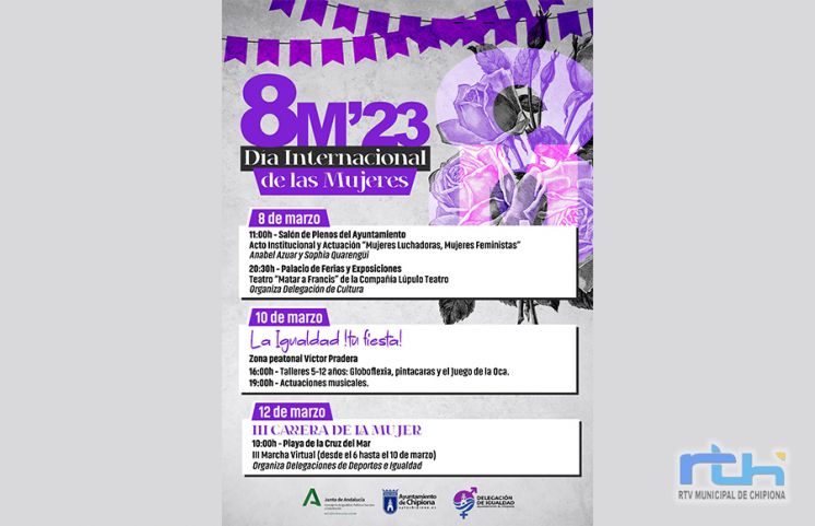 Igualdad lanza el programa de actividades para conmemorar en Chipiona el Día Internacional de las Mujeres